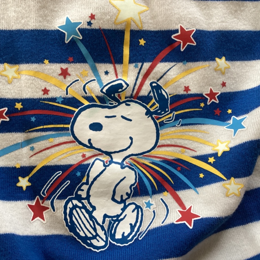 Hanna Andersson shorty pajamas with Snoopy size 3t - Picture 2 of 4